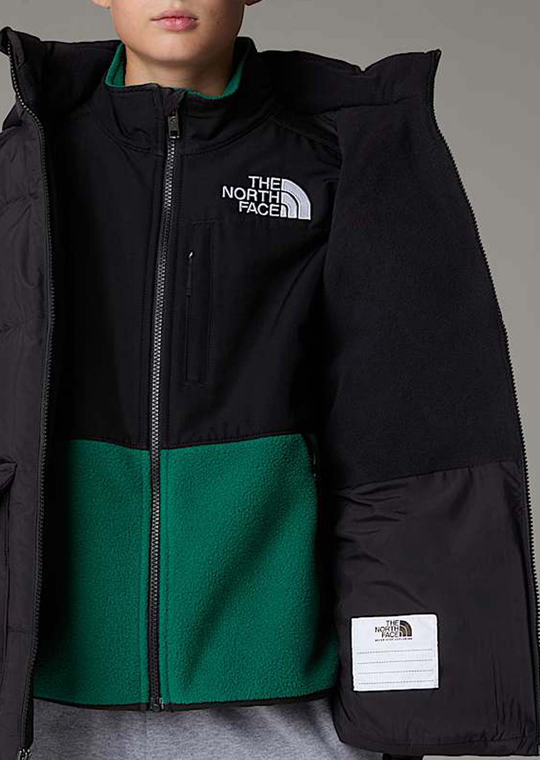 The North Face Junior North Down Fleece Lined Short Parka TNF Black