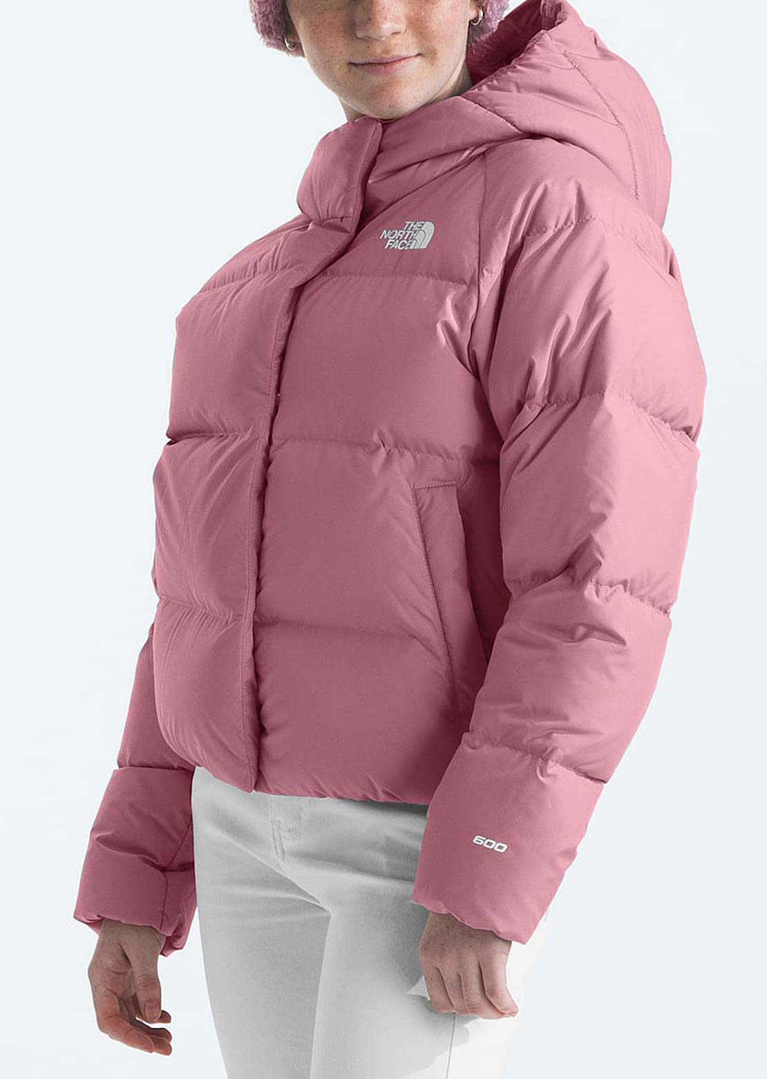 The North Face Junior North Down Hooded Jacket Mauve