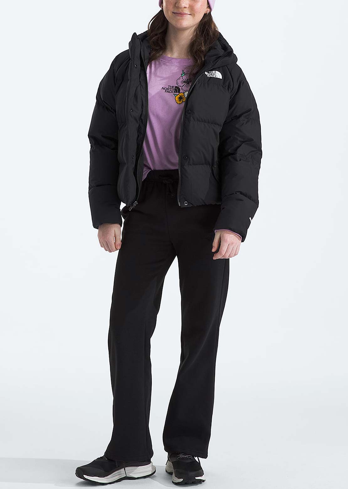 The North Face Junior North Down Hooded Jacket TNF Black