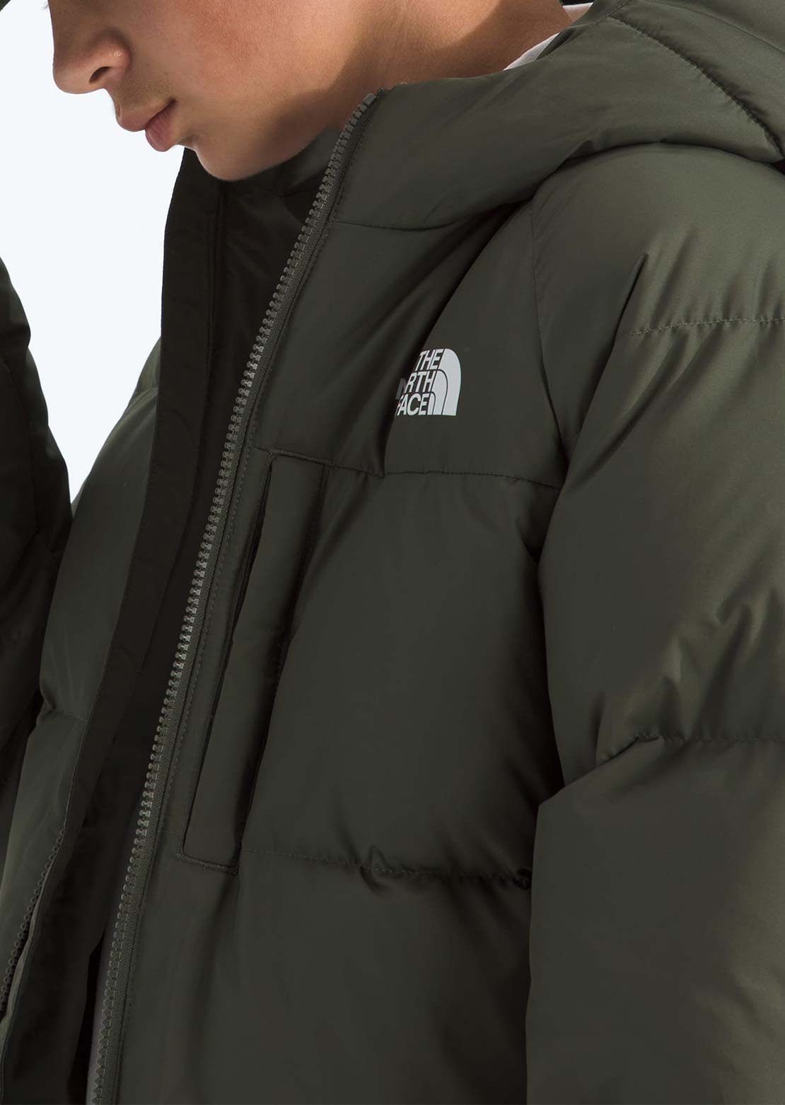The North Face Junior North Down Hooded Jacket New Taupe Green