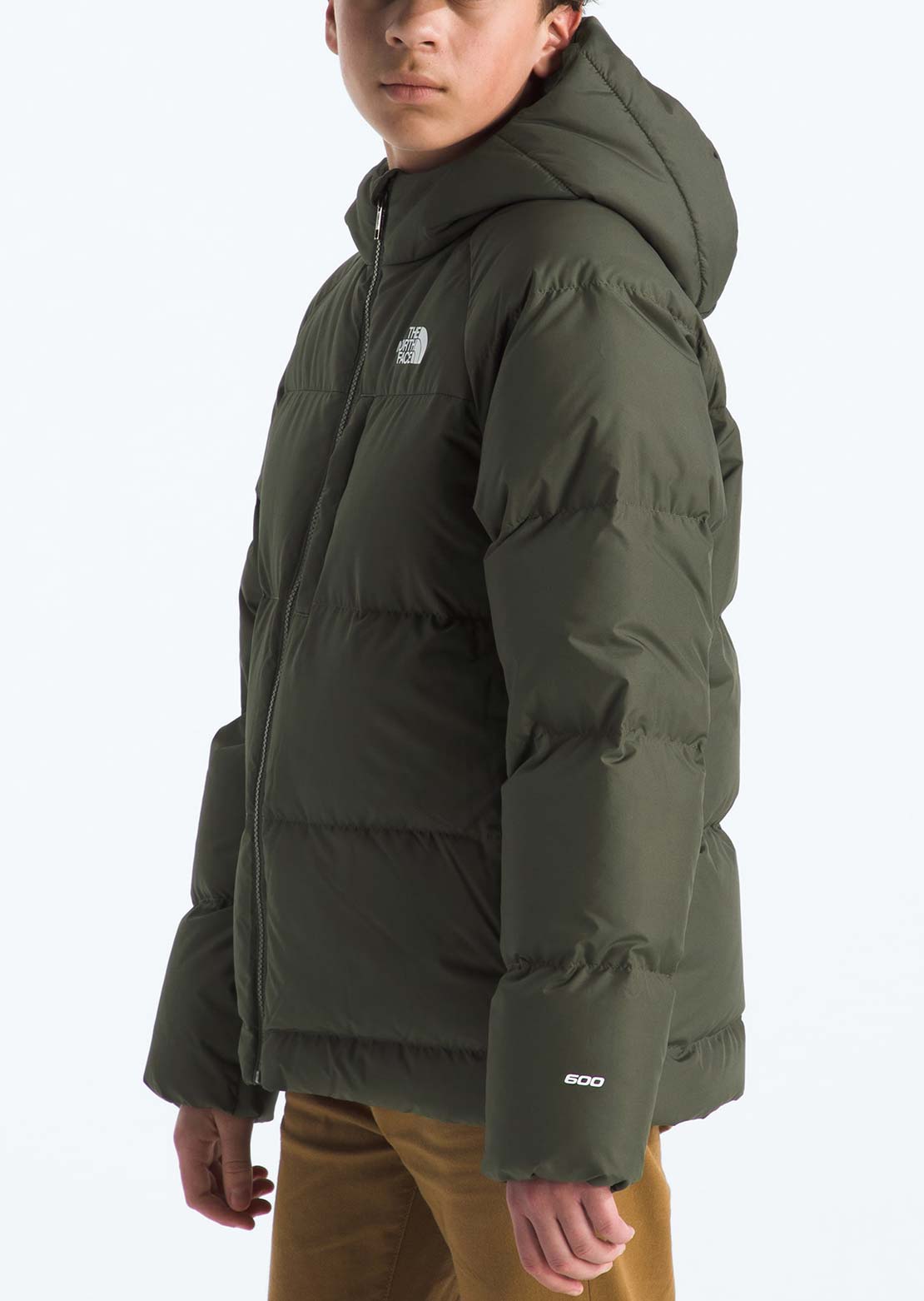 The North Face Junior North Down Hooded Jacket New Taupe Green