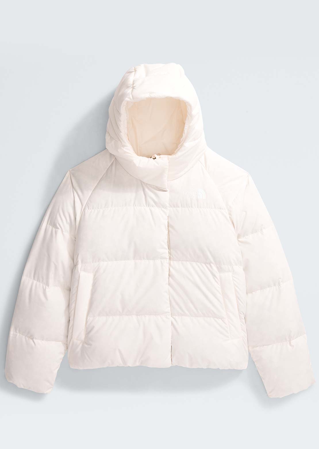 The North Face Junior North Down Hooded Jacket White Dune