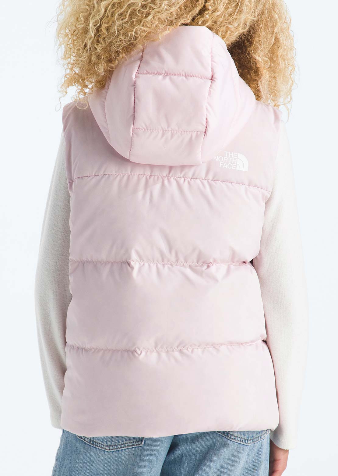 The North Face Junior North Down Hooded Vest Pale Blossom