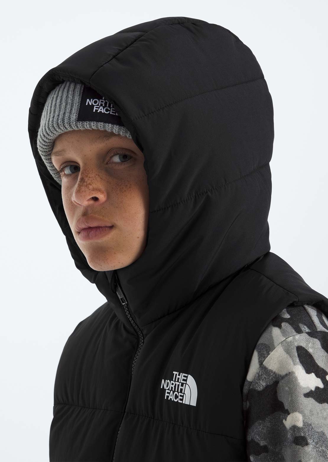The North Face Junior North Down Hooded Vest TNF Black