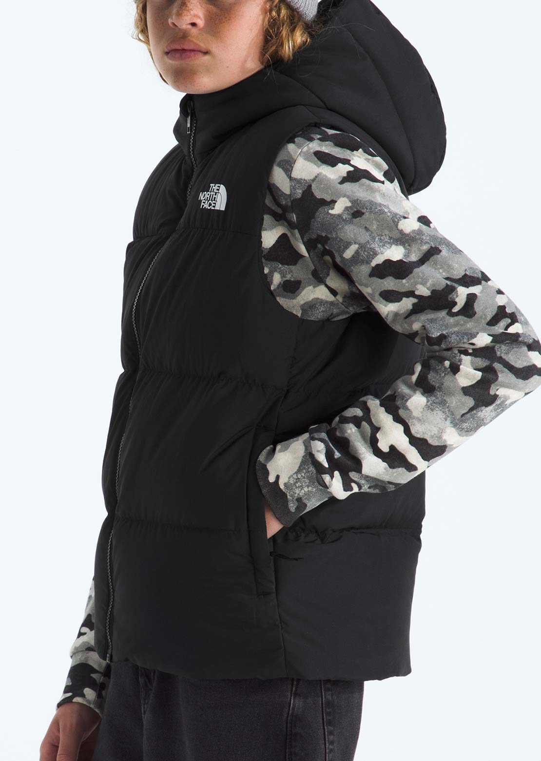 The North Face Junior North Down Hooded Vest TNF Black
