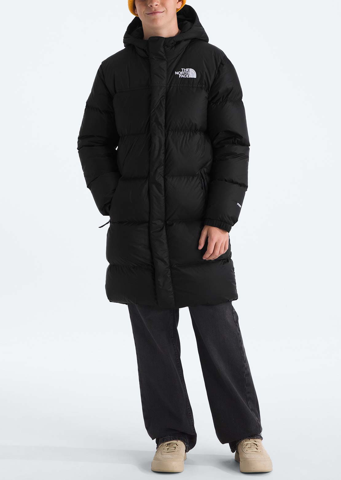 The North Face Junior Nuptse Long Parka TNF Black/TNF Black