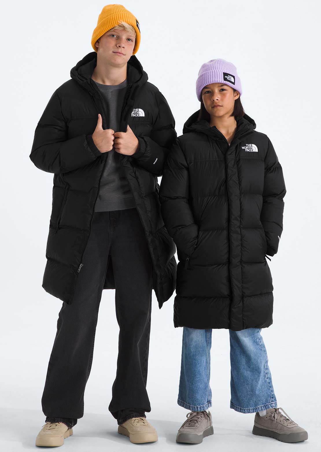 The North Face Junior Nuptse Long Parka TNF Black/TNF Black