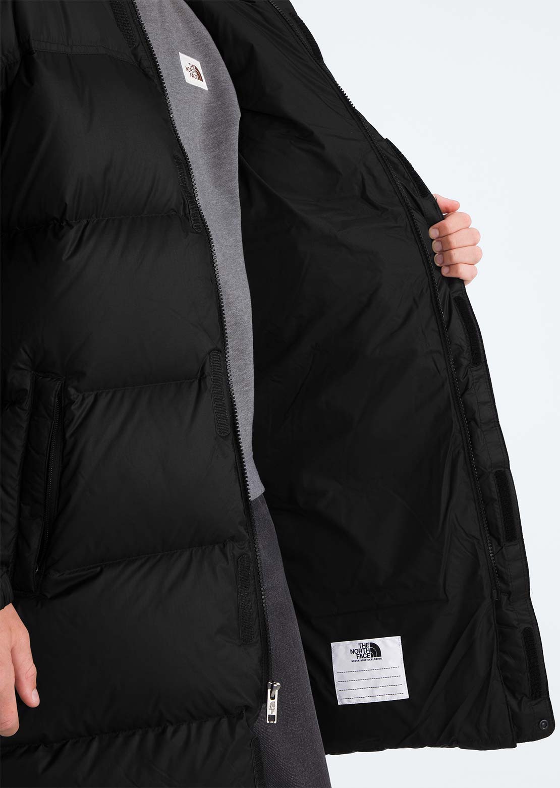 The North Face Junior Nuptse Long Parka TNF Black/TNF Black