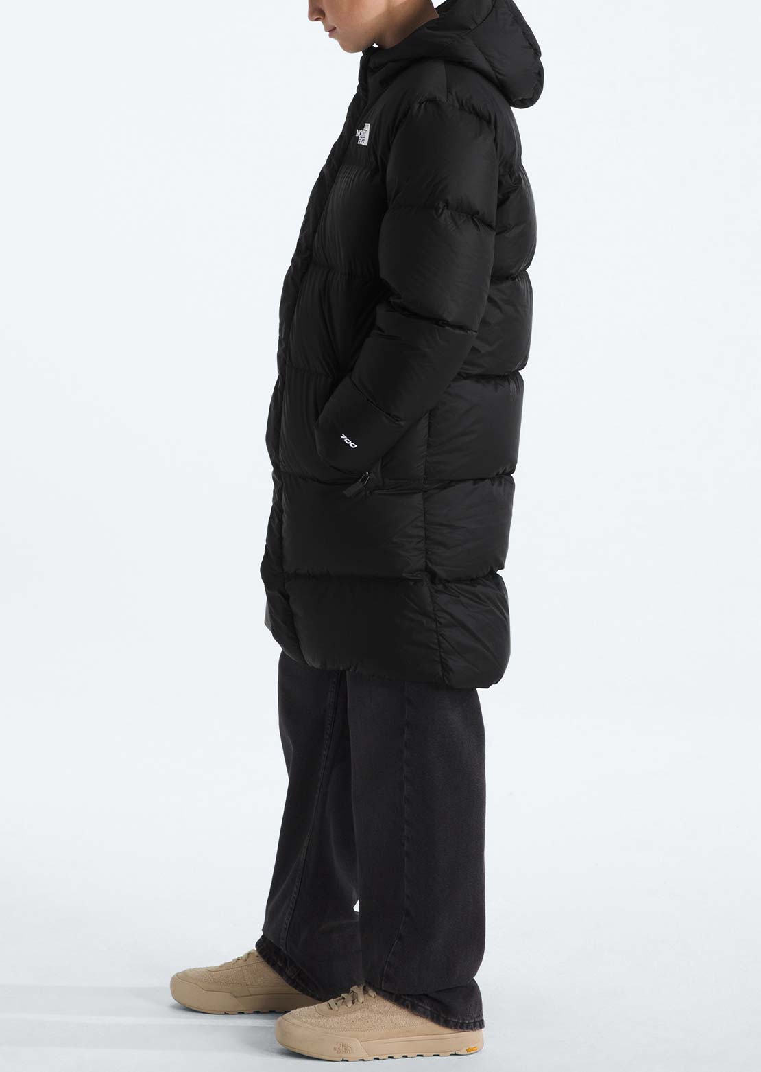 The North Face Junior Nuptse Long Parka TNF Black/TNF Black