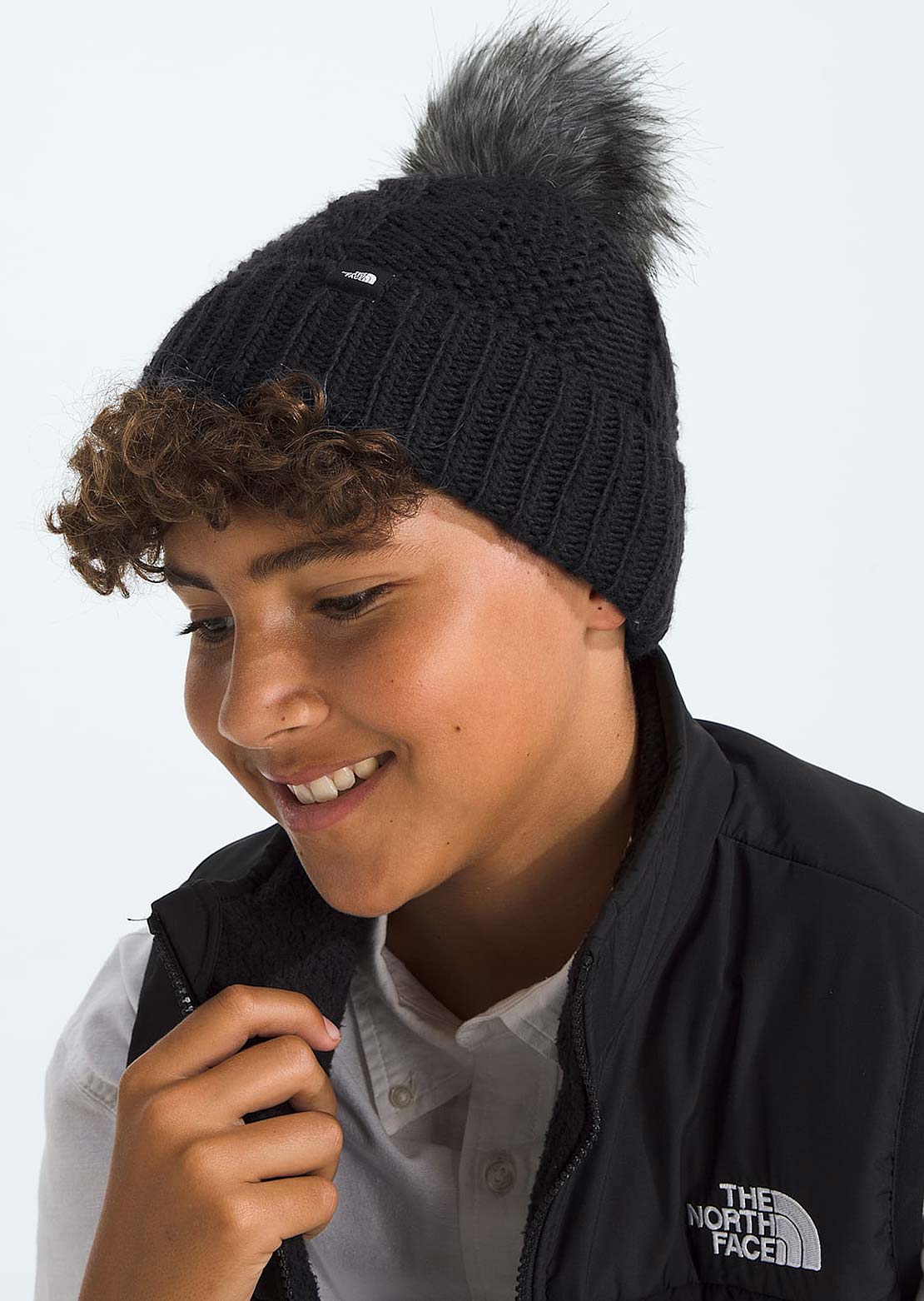 The North Face Junior Oh Mega Fur Pom Beanie