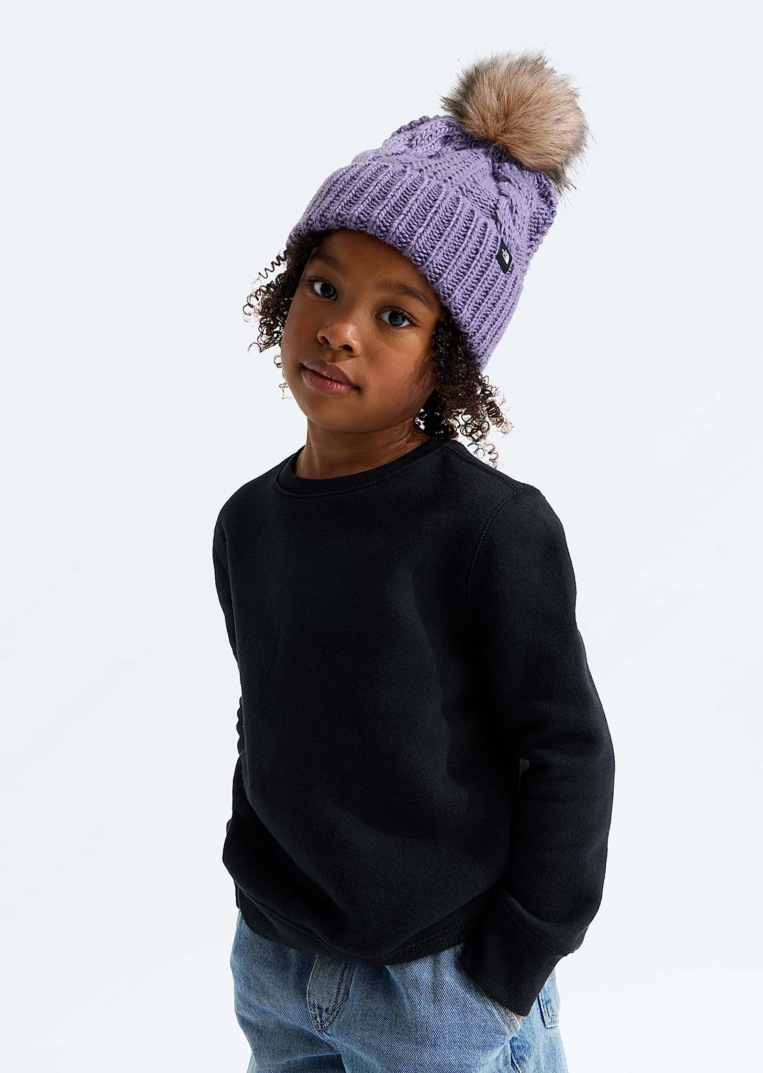 The North Face Junior Oh Mega Fur Pom Tuque