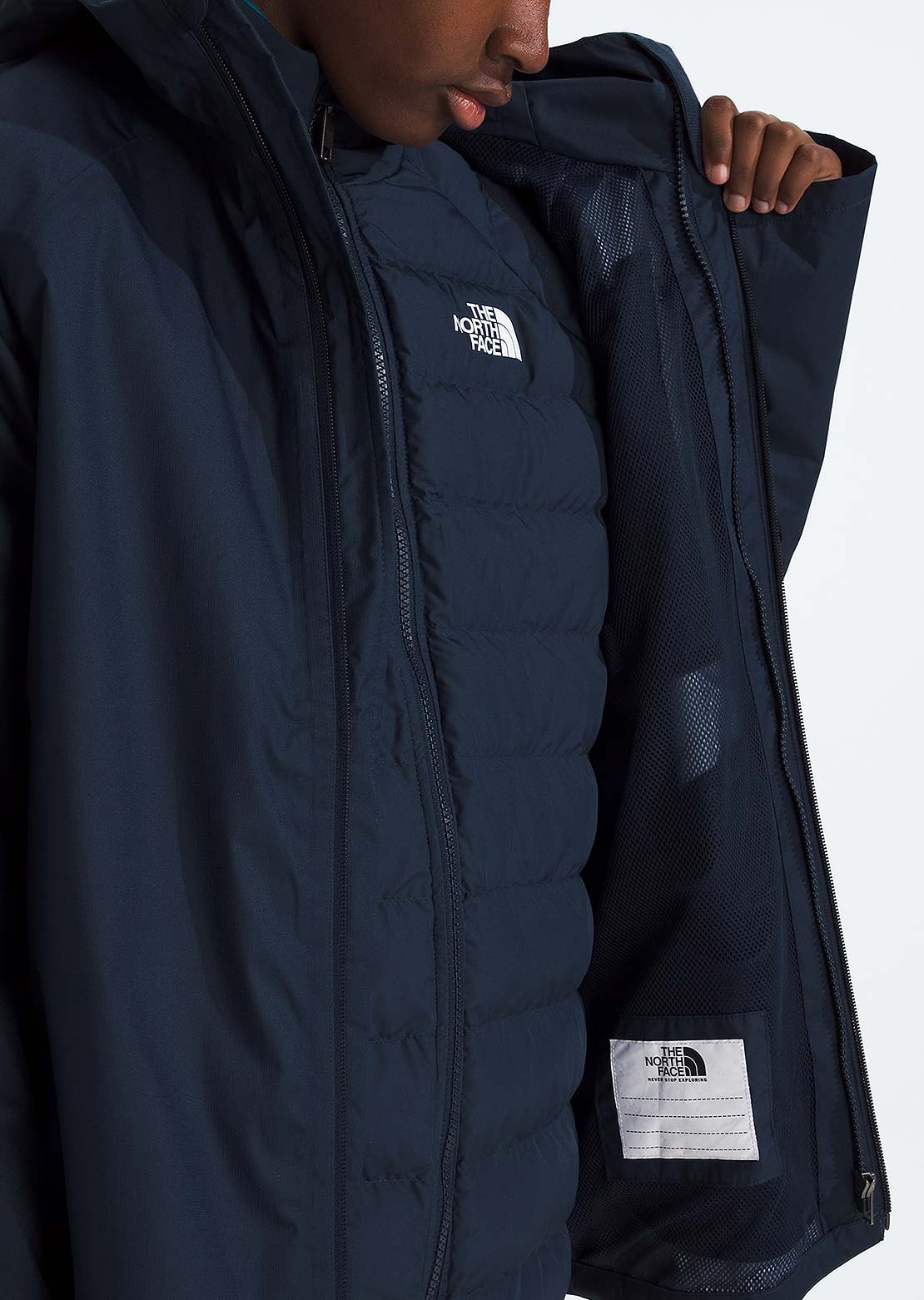 The North Face Junior Perrito 4-N-1 Hooded Jacket Summit Navy