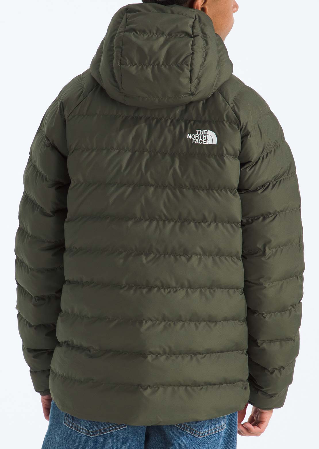 The North Face Junior Reversible Perrito Hooded Jacket New Taupe Green