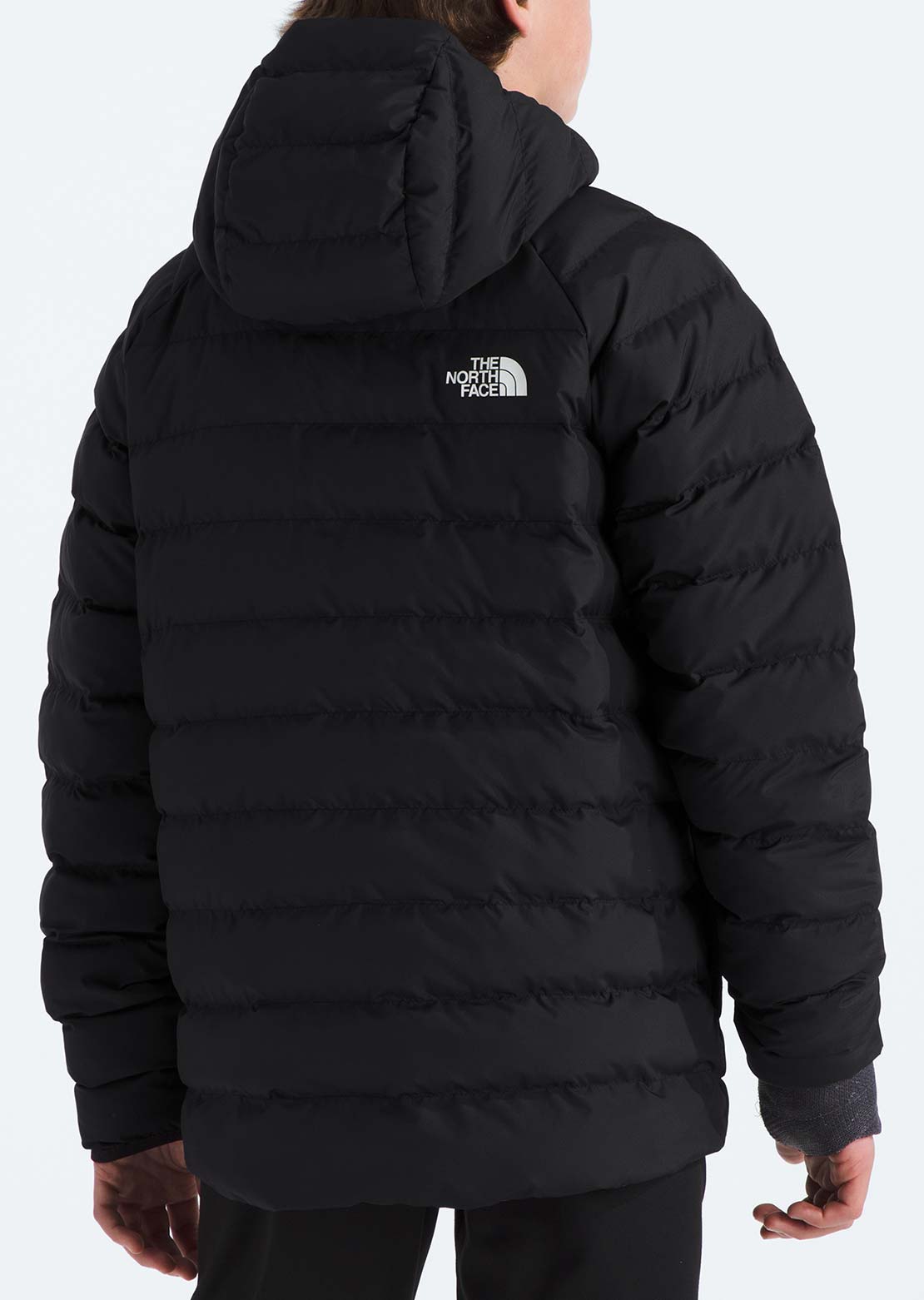 The North Face Junior Reversible Perrito Hooded Jacket TNF Black/Smoked Pearl