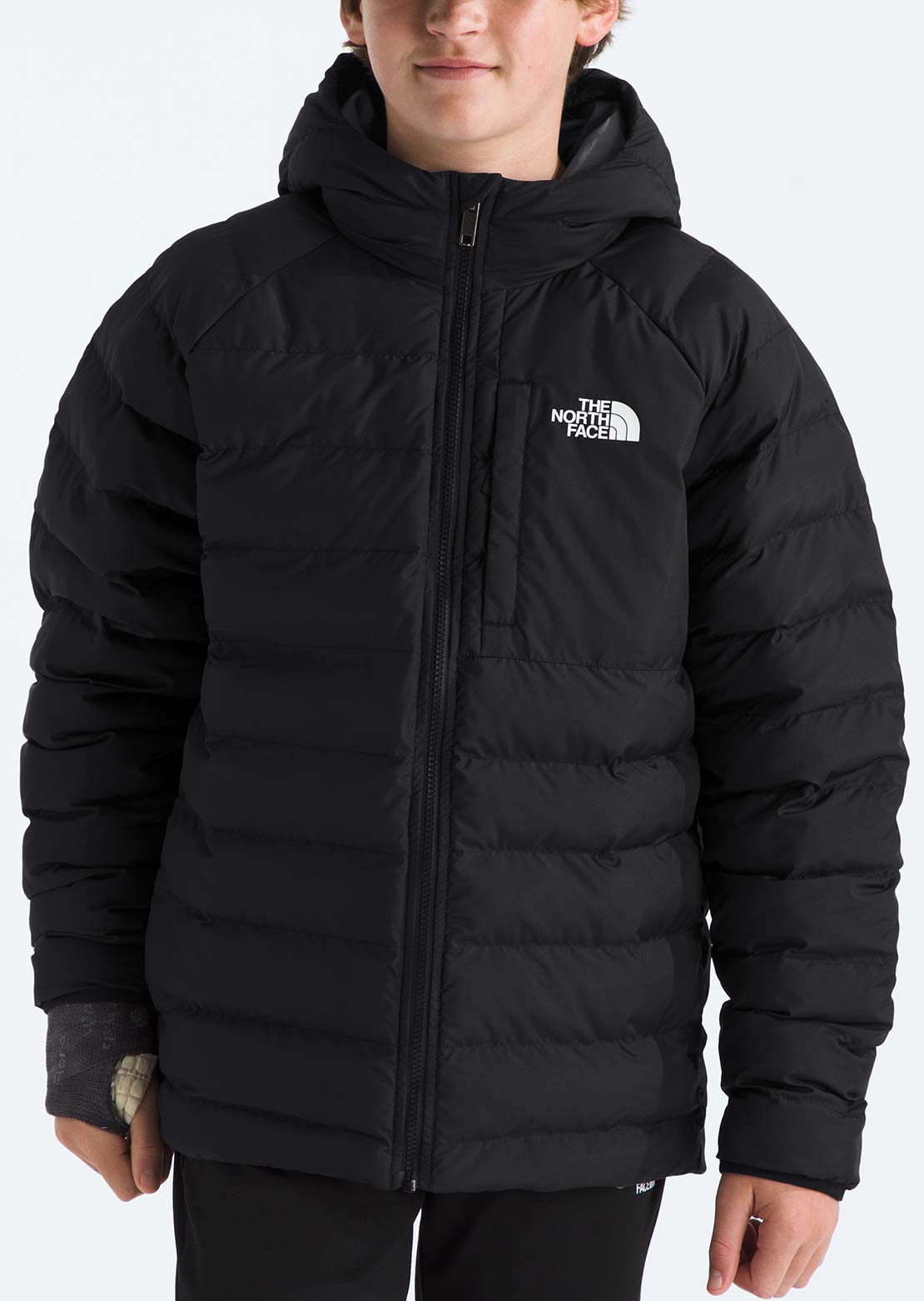 The North Face Junior Reversible Perrito Hooded Jacket TNF Black/Smoked Pearl