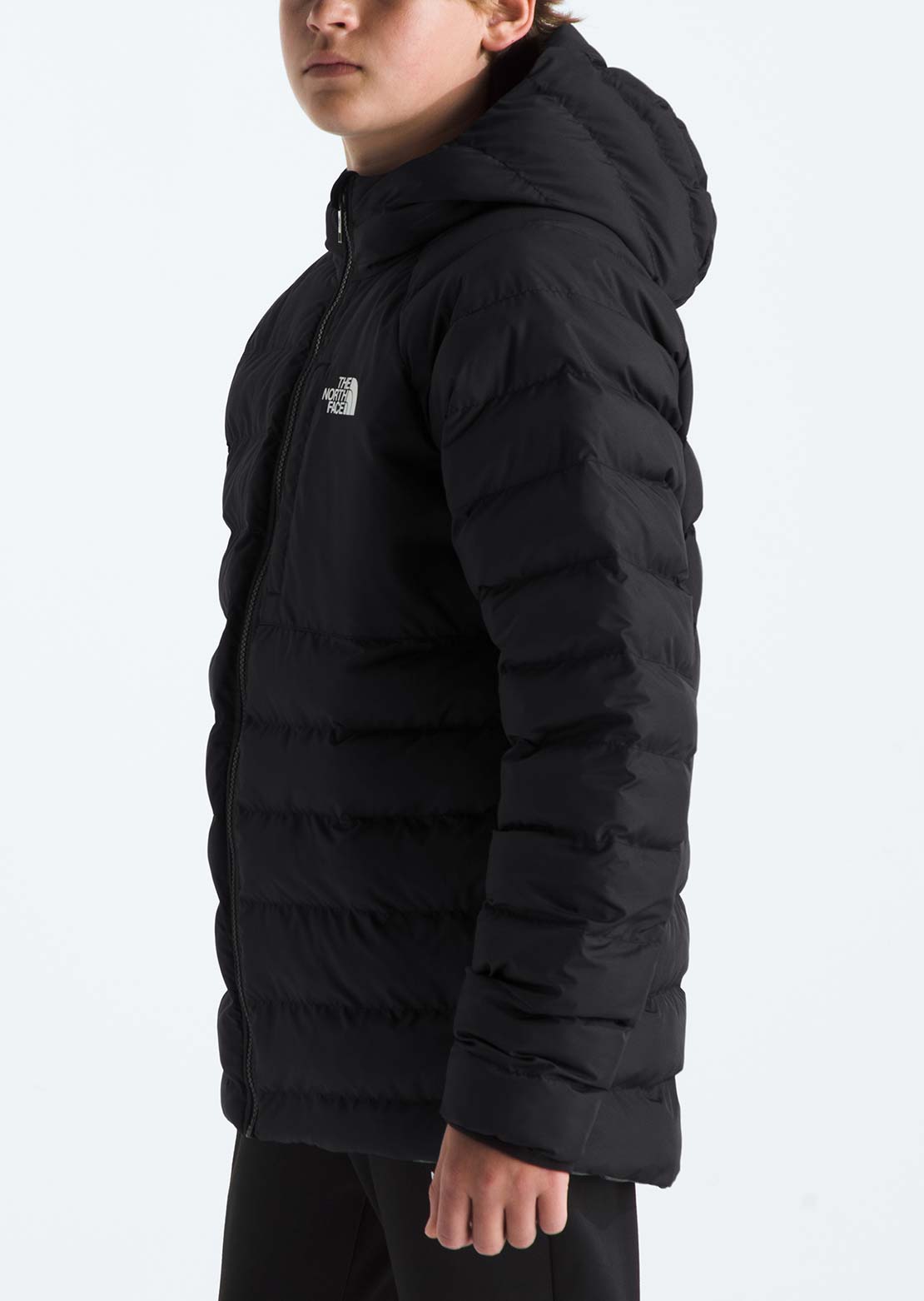 The North Face Junior Reversible Perrito Hooded Jacket TNF Black/Smoked Pearl