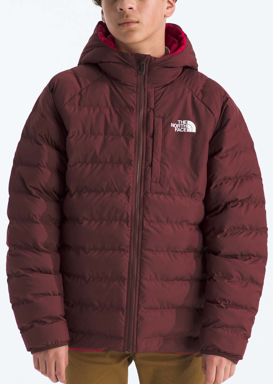 The North Face Junior Reversible Perrito Hooded Jacket Sumac