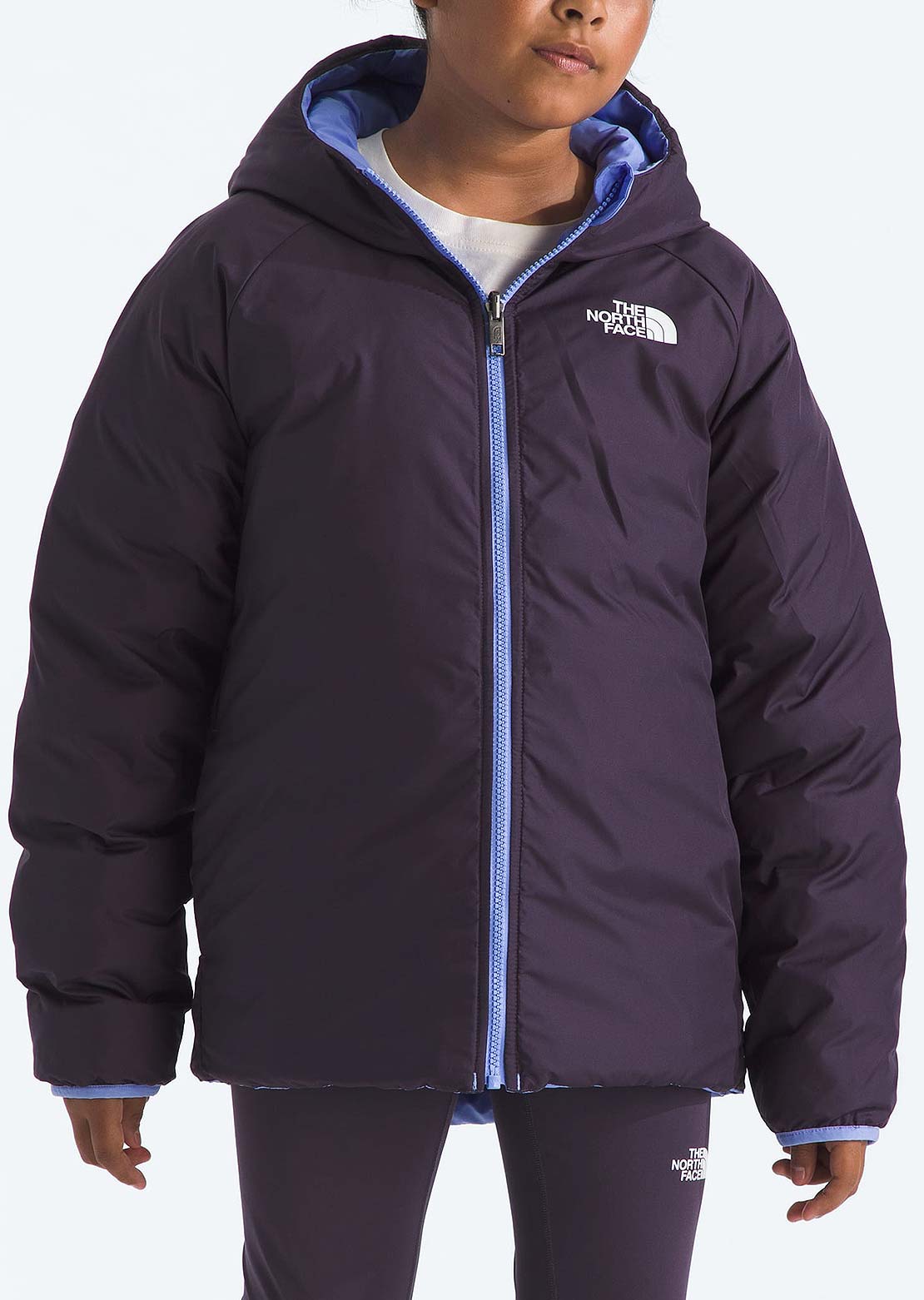 The North Face Junior Reversible Perrito Hooded Jacket Lite Lilac