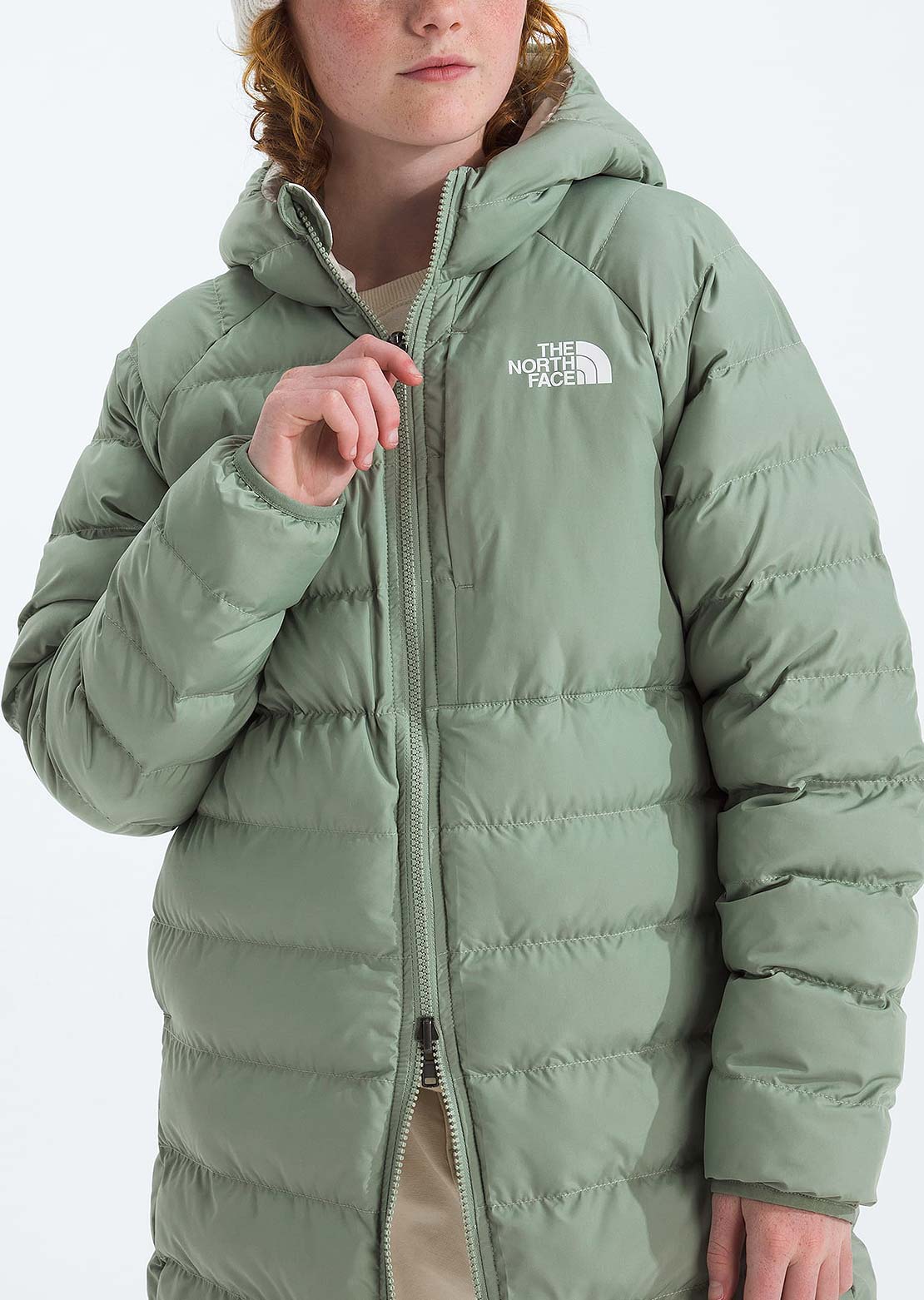 The North Face Junior Reversble Perrito Parka Slate Moss
