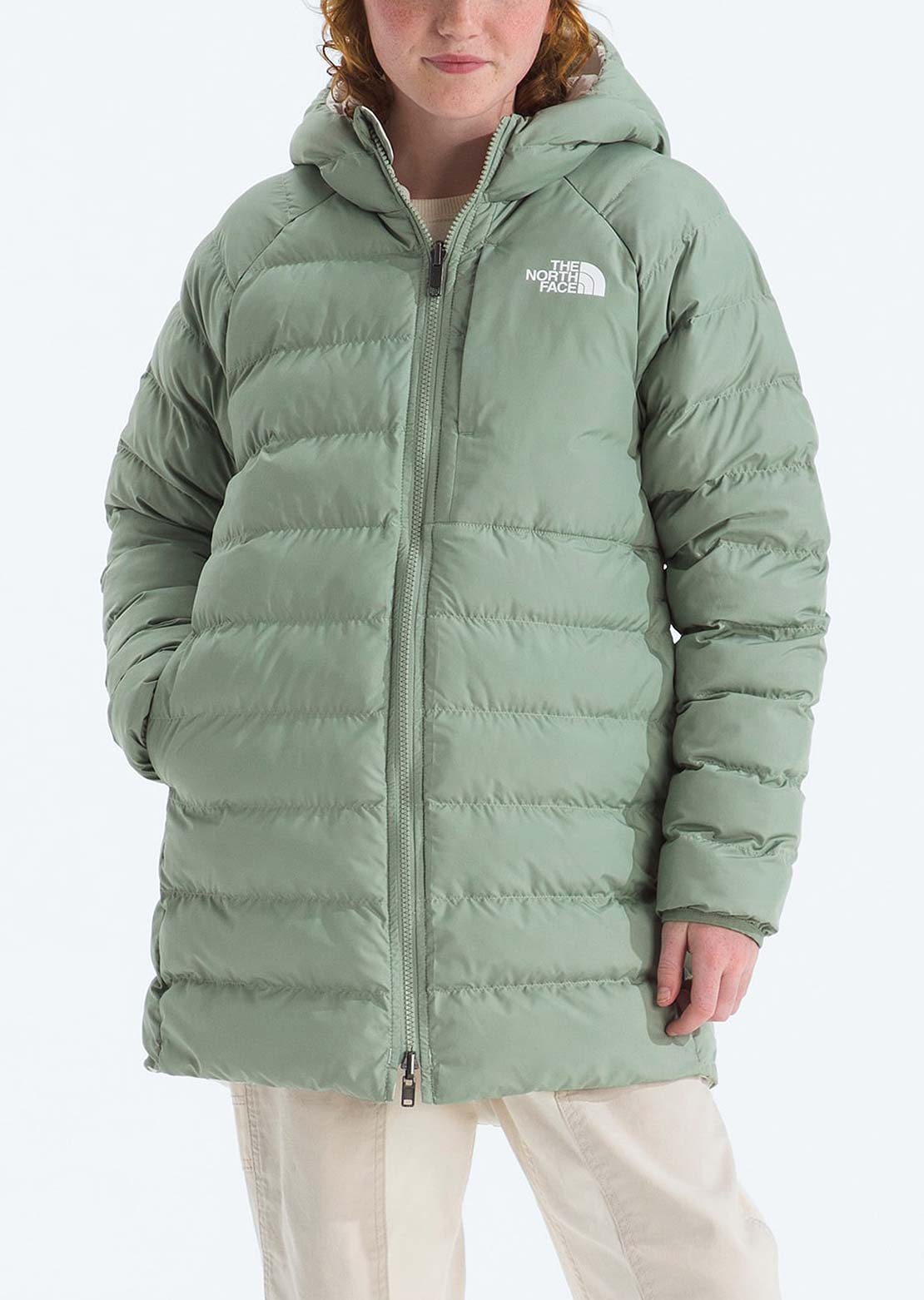 The North Face Junior Reversble Perrito Parka Slate Moss