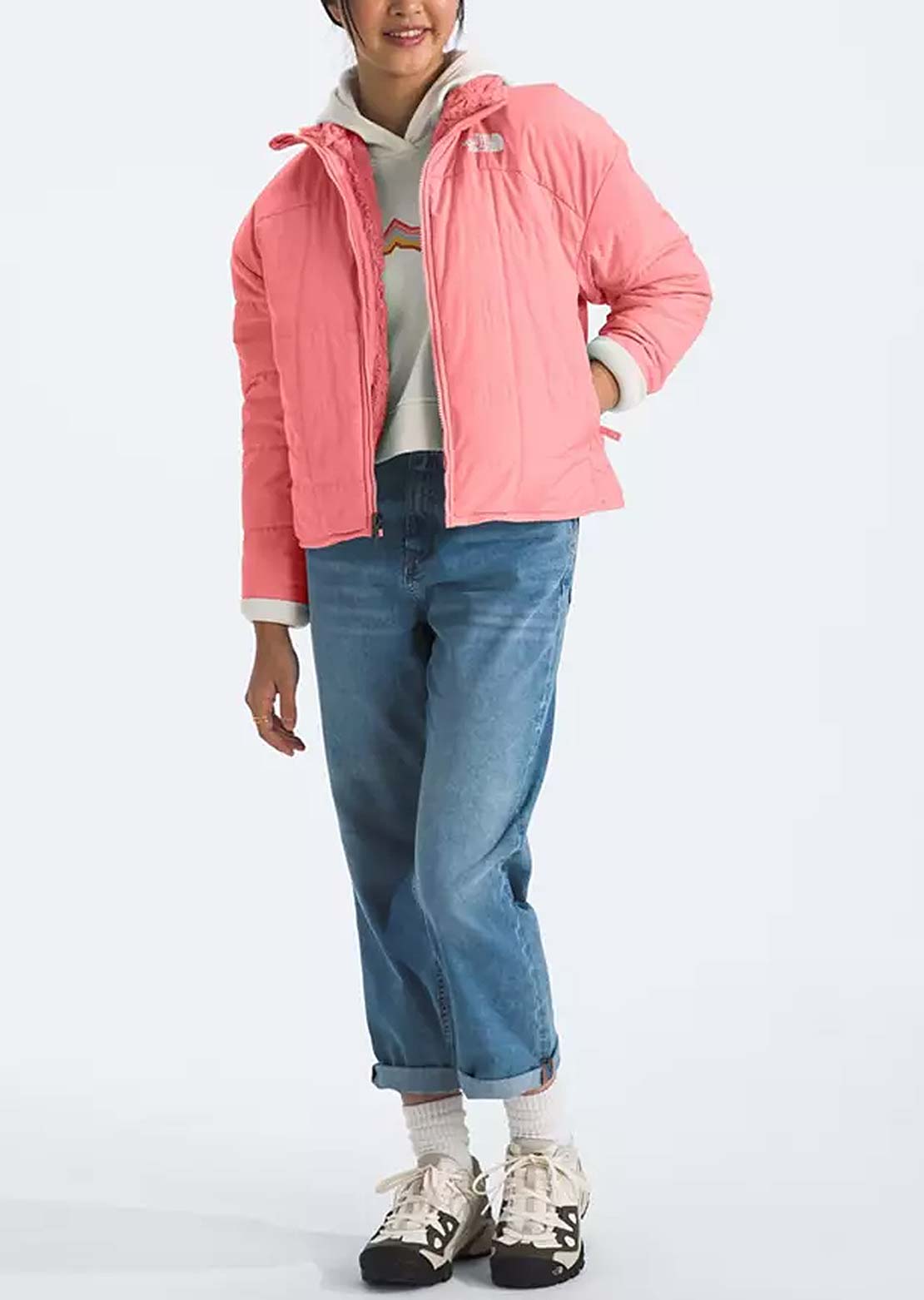 The North Face Junior Reversible Shasta FZ Jacket Terracotta
