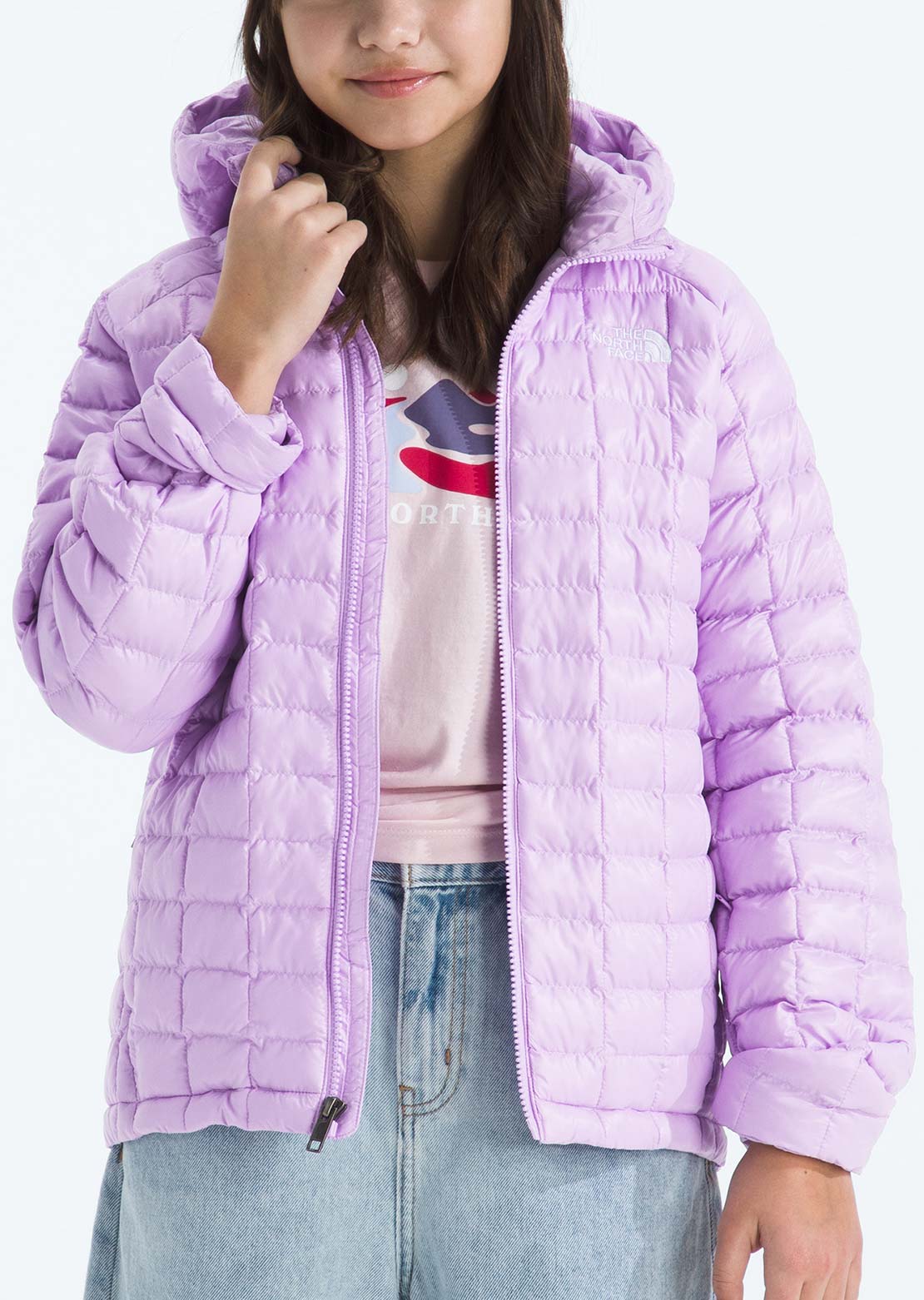 The North Face Junior ThermoBall Hooded Jacket Lite Lilac