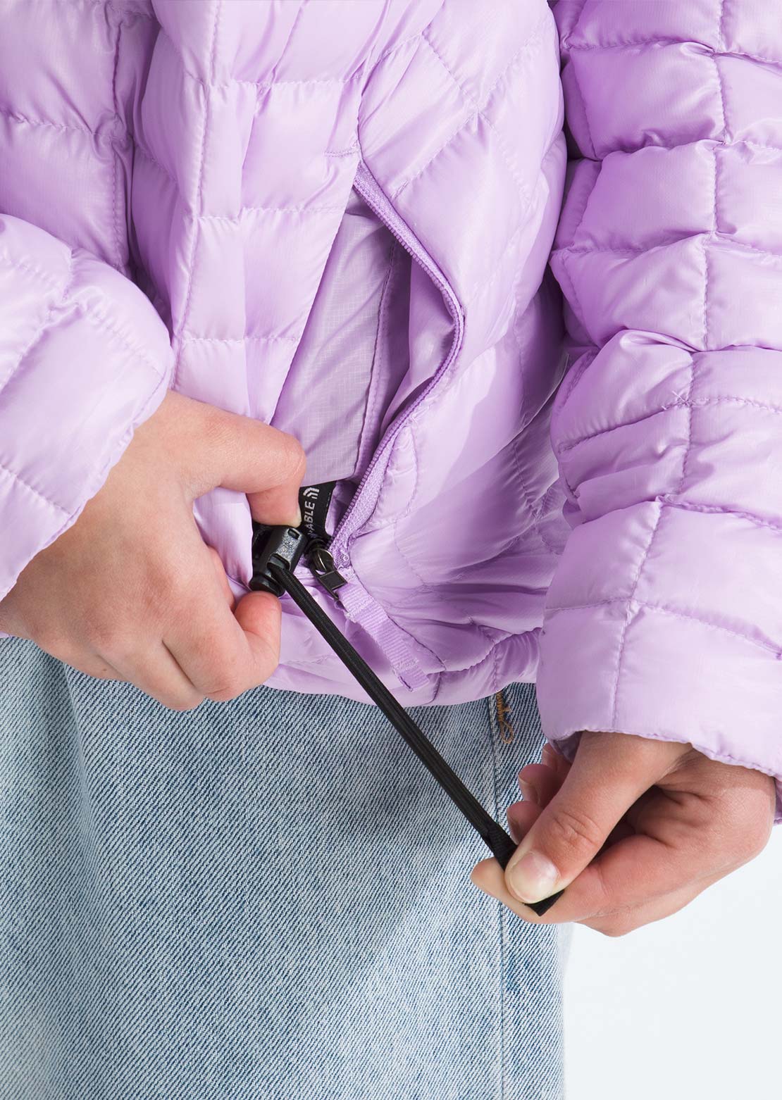 The North Face Junior ThermoBall Hooded Jacket Lite Lilac