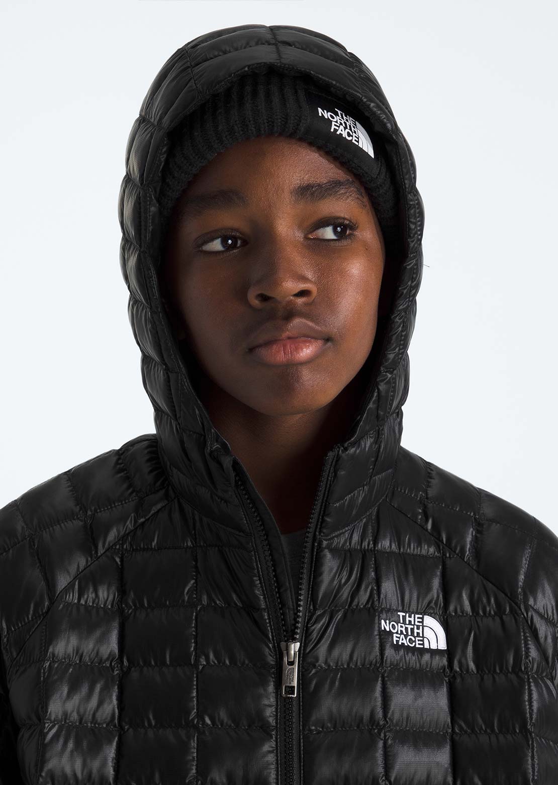 The North Face Junior ThermoBall Hooded Jacket TNF Black