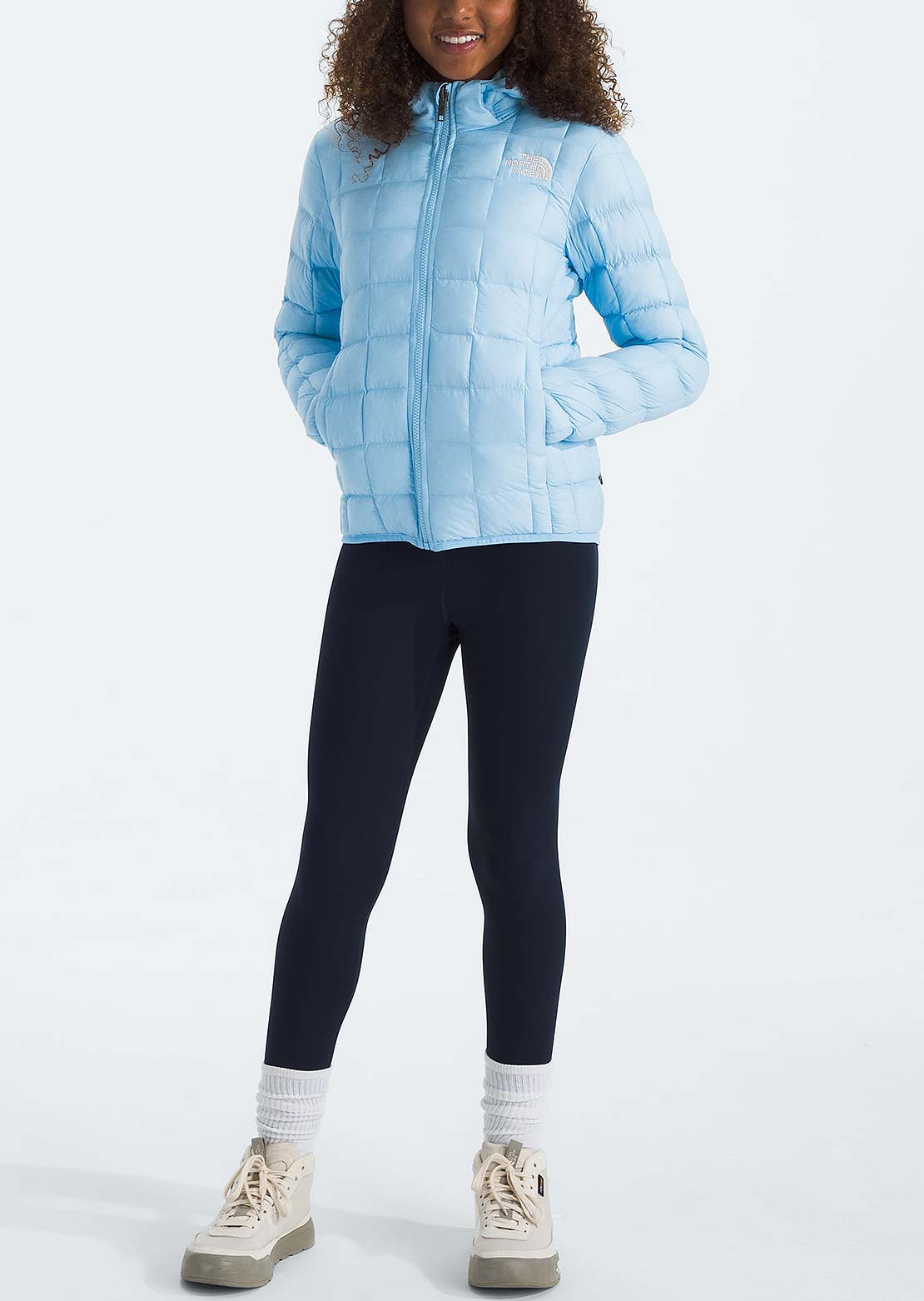 The North Face Junior Thermoball Hooded Jacket Cornflower