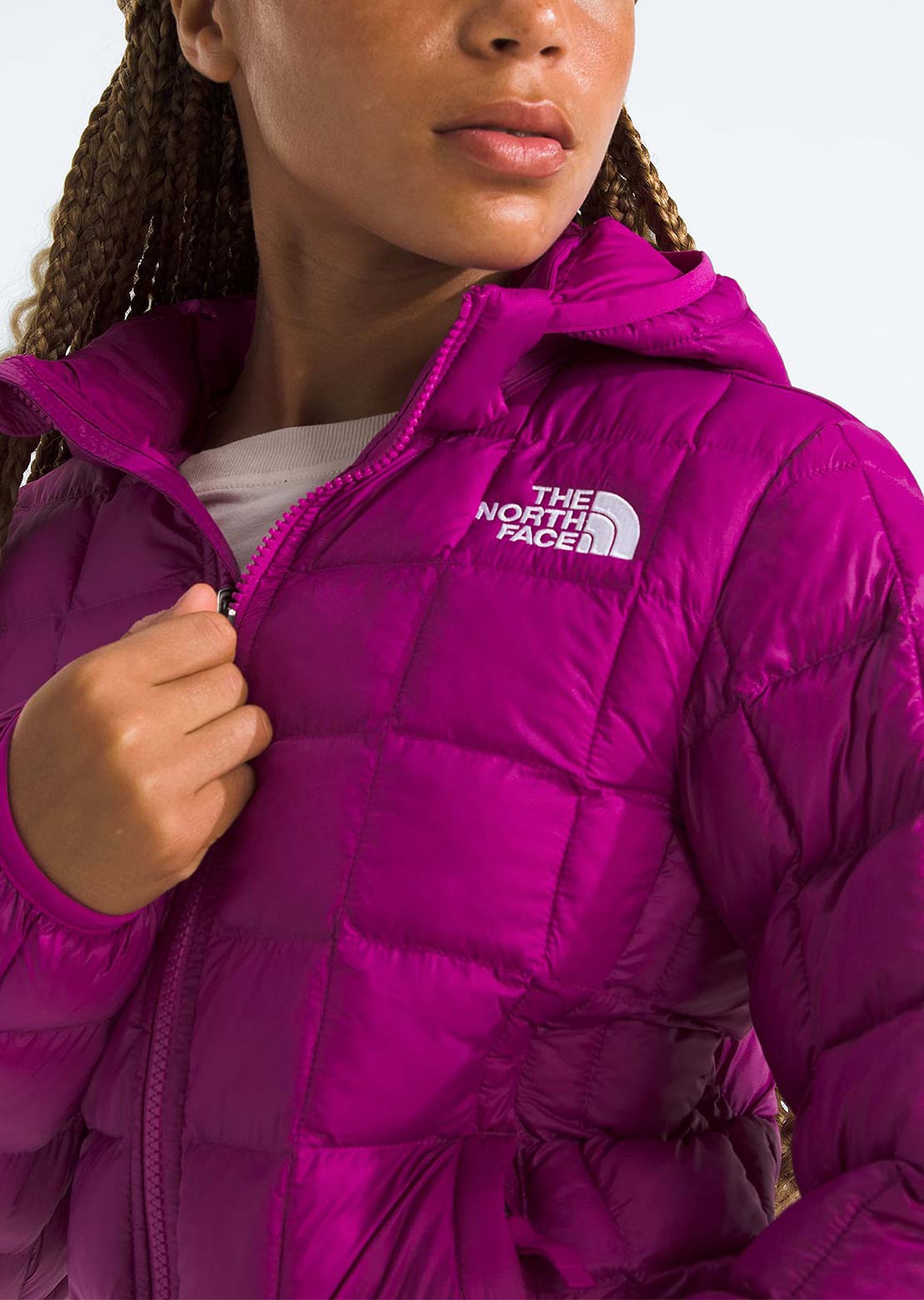 The North Face Junior Thermoball Hooded Jacket Deep Mulberry