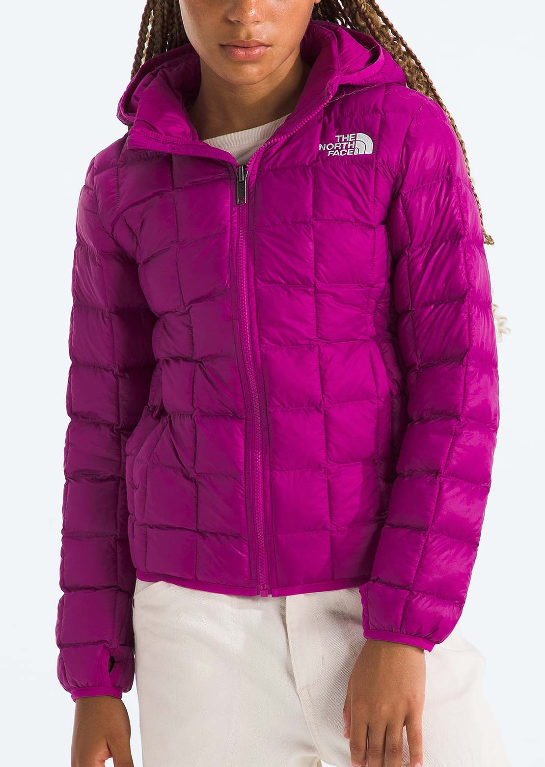 The North Face Junior Thermoball Hooded Jacket Deep Mulberry