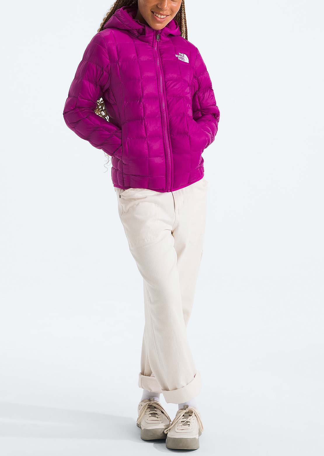 The North Face Junior Thermoball Hooded Jacket Deep Mulberry