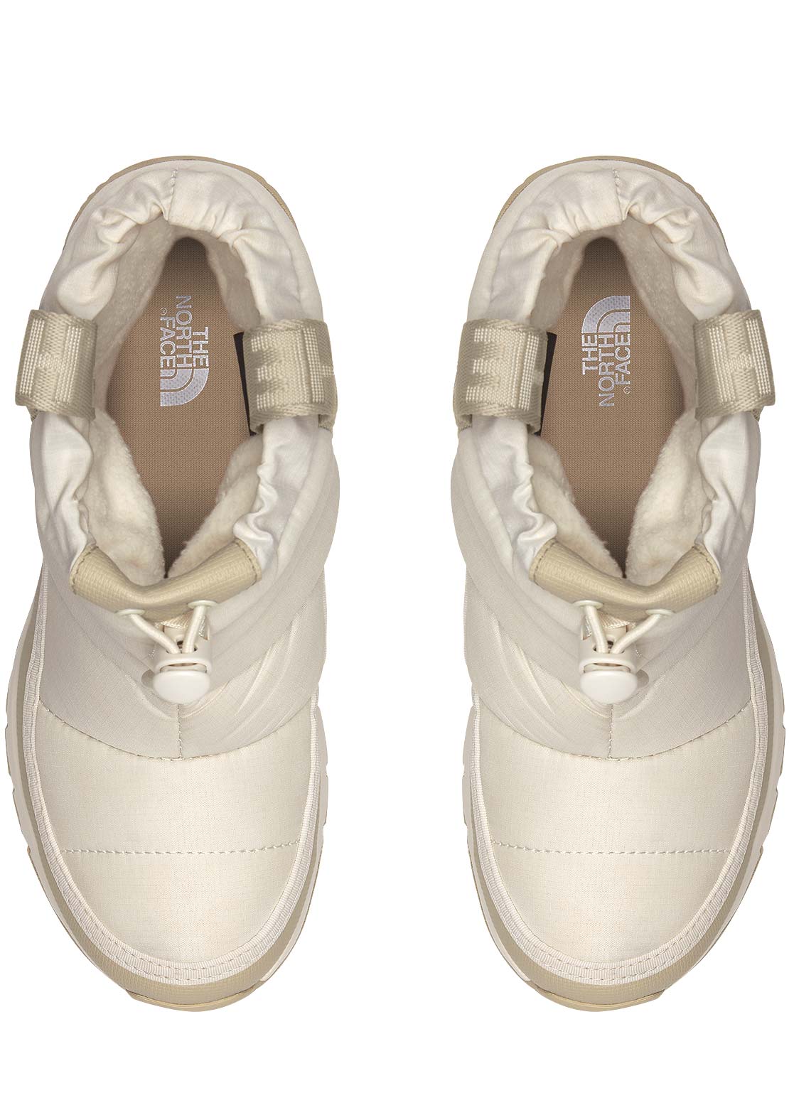 The North Face Junior ThermoBall Pull-On WP Boots White Dune/Gravel