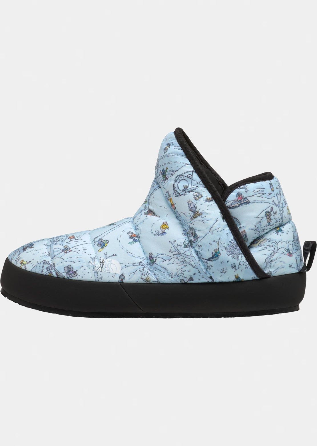 The North Face Junior ThermoBall Traction Bootie TNF Winter Dogs Print/TNF Black