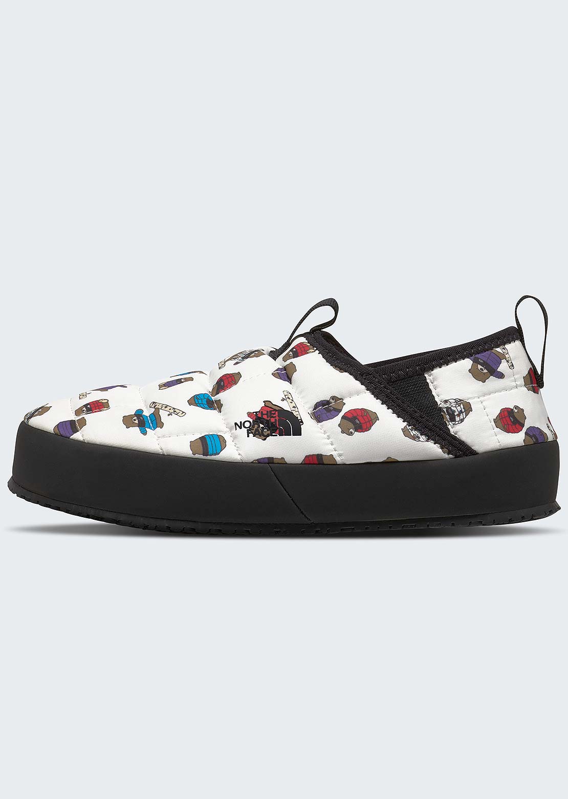 The North Face Junior ThermoBall Traction Mule II Slippers Nuptse Bears Print Multi/TNF Black
