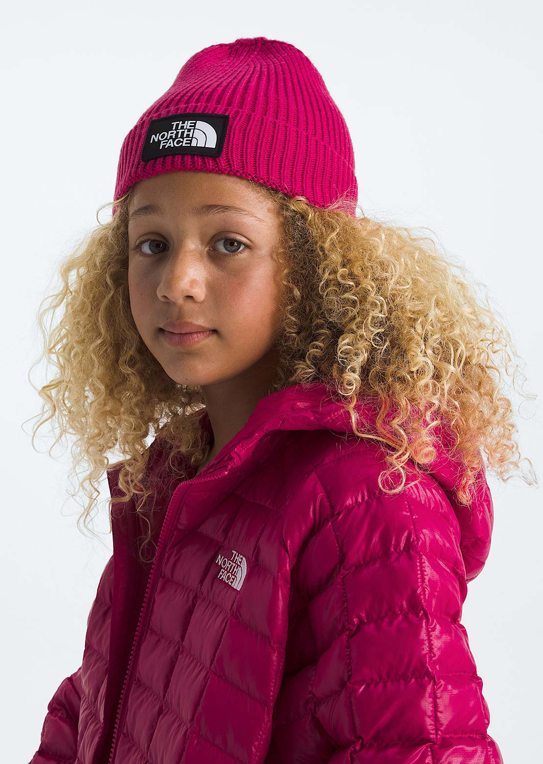 The North Face Junior TNF Logo Box Cuffed Tuque