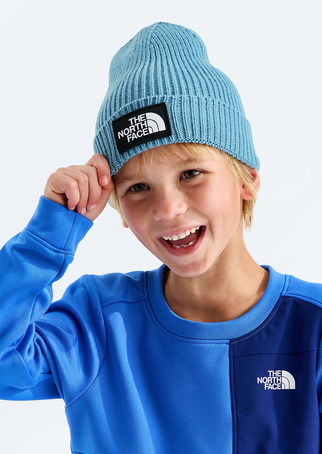The North Face Junior TNF Logo Box Cuffed Tuque