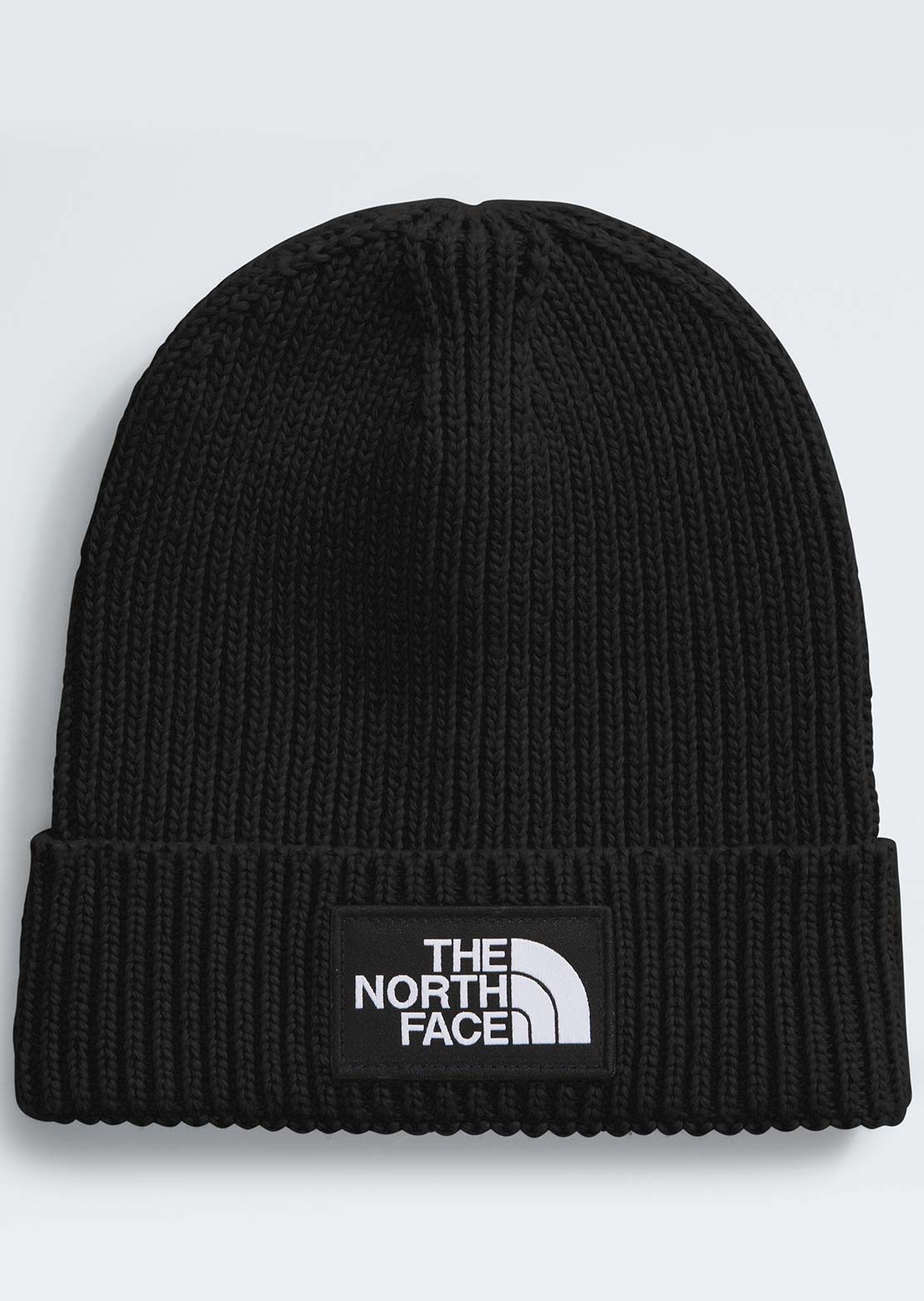 The North Face Junior TNF Logo Box Cuffed Beanie TNF Black