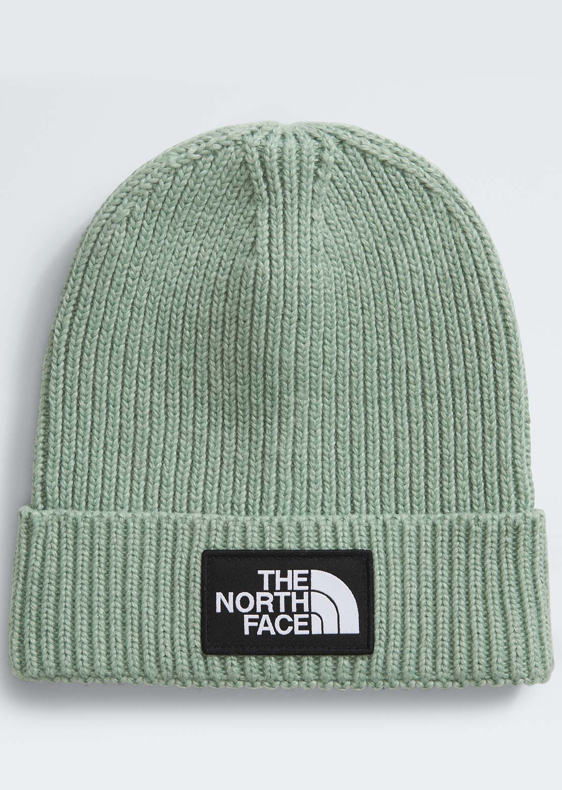 The North Face Junior TNF Logo Box Cuffed Beanie Slate Moss