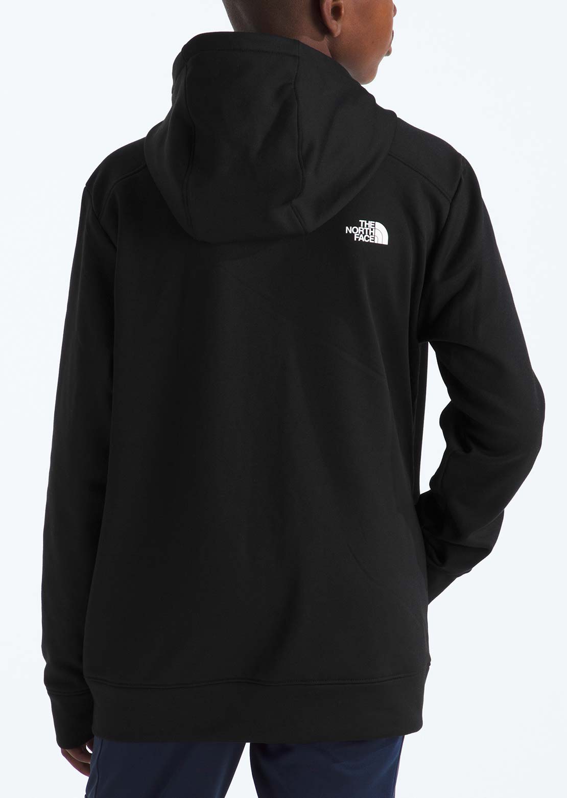 The North Face Junior TNF Performance Fleece Full Zip Hooded Jacket TNF Black