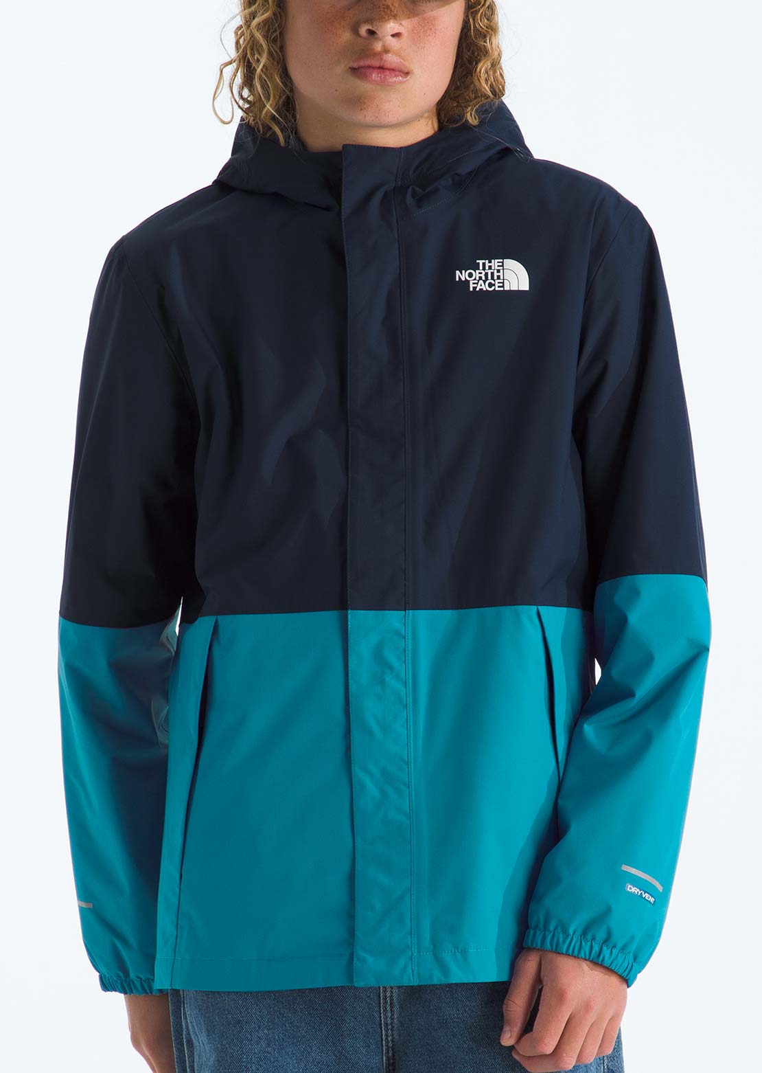 The North Face Junior Warm Antora Rain Jacket Summit Navy/Dusk Blue