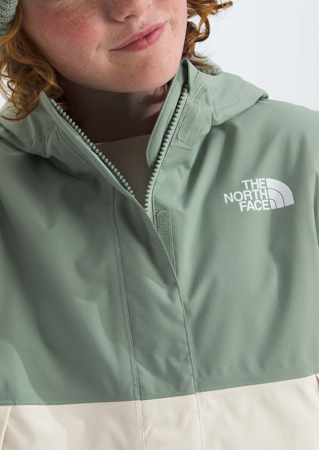 The North Face Junior Warm Antora Rain Jacket Slate Moss/White Dune