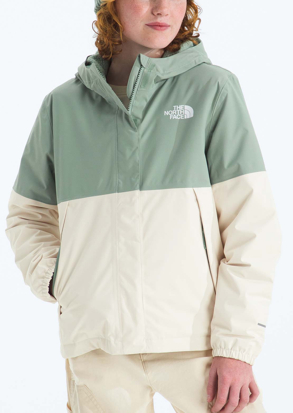 The North Face Junior Warm Antora Rain Jacket Slate Moss/White Dune