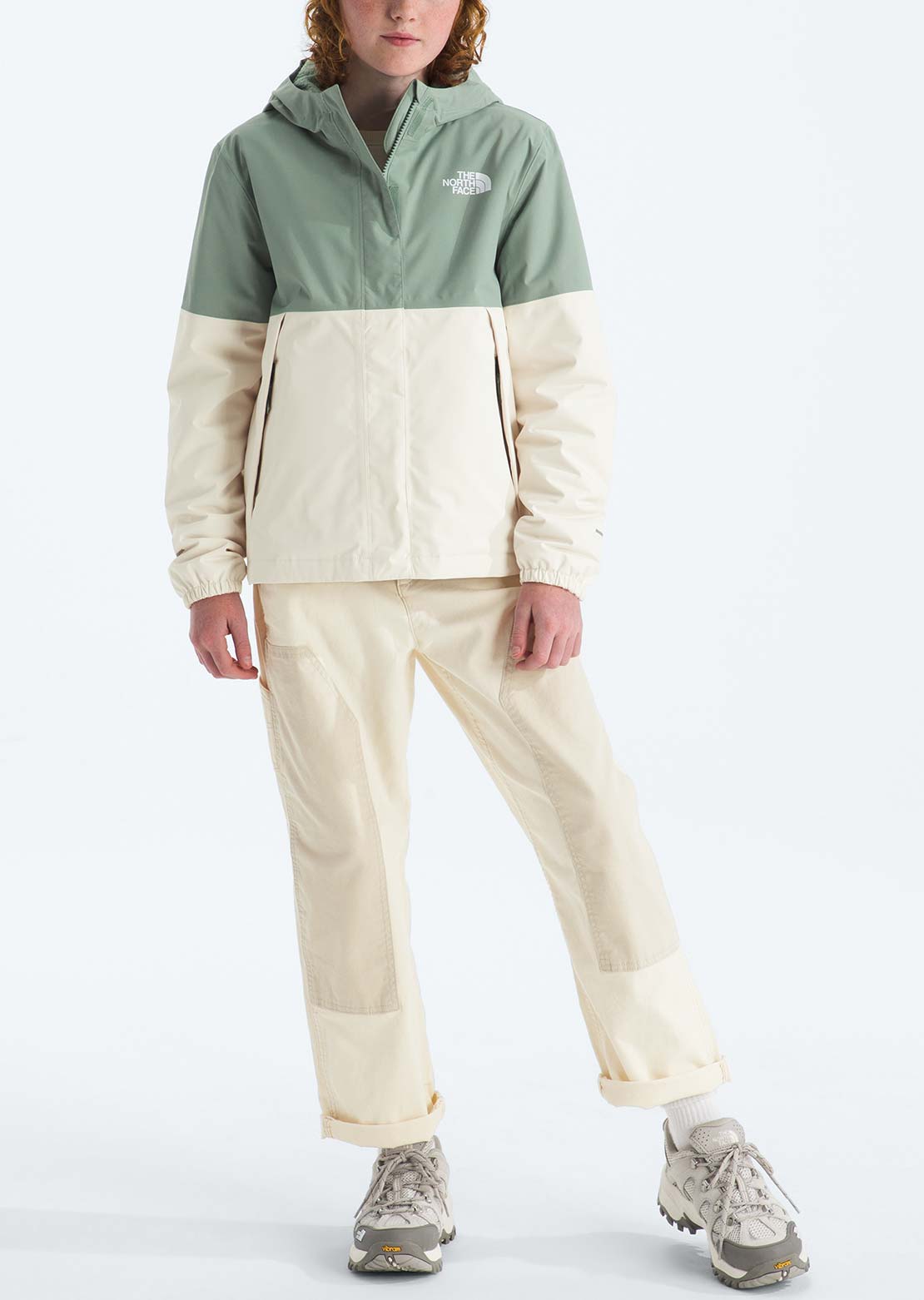 The North Face Junior Warm Antora Rain Jacket Slate Moss/White Dune