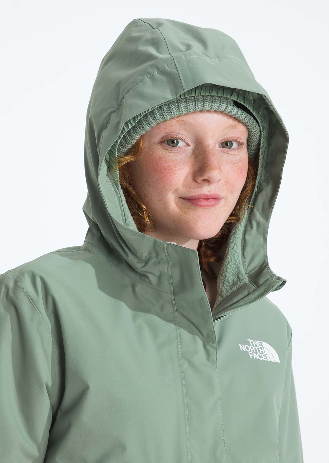The North Face Junior Warm Antora Rain Jacket Slate Moss/White Dune