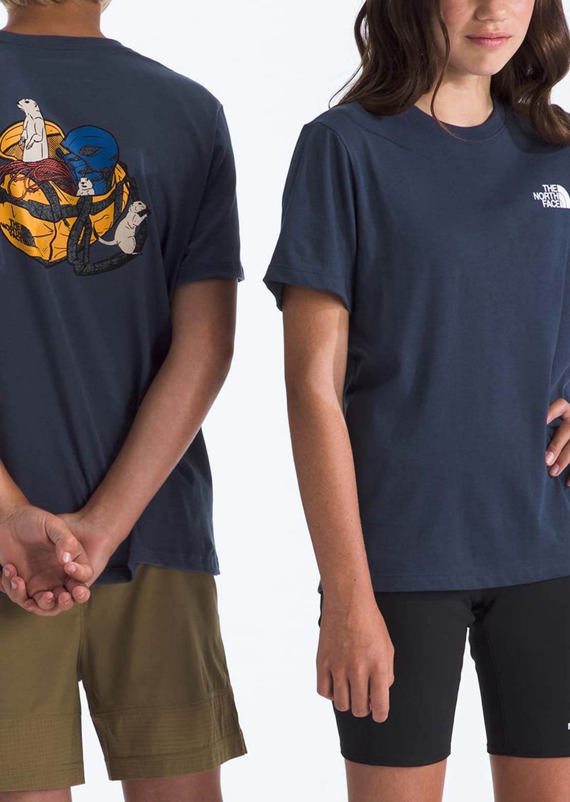 The North Face Junior Woodland Wanderer Regular T-Shirt Summit Navy