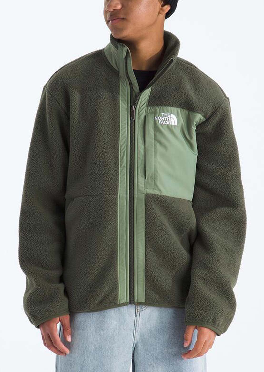 The North Face Junior Yumiori Full Zip Jacket New Taupe Green/Bark Mist