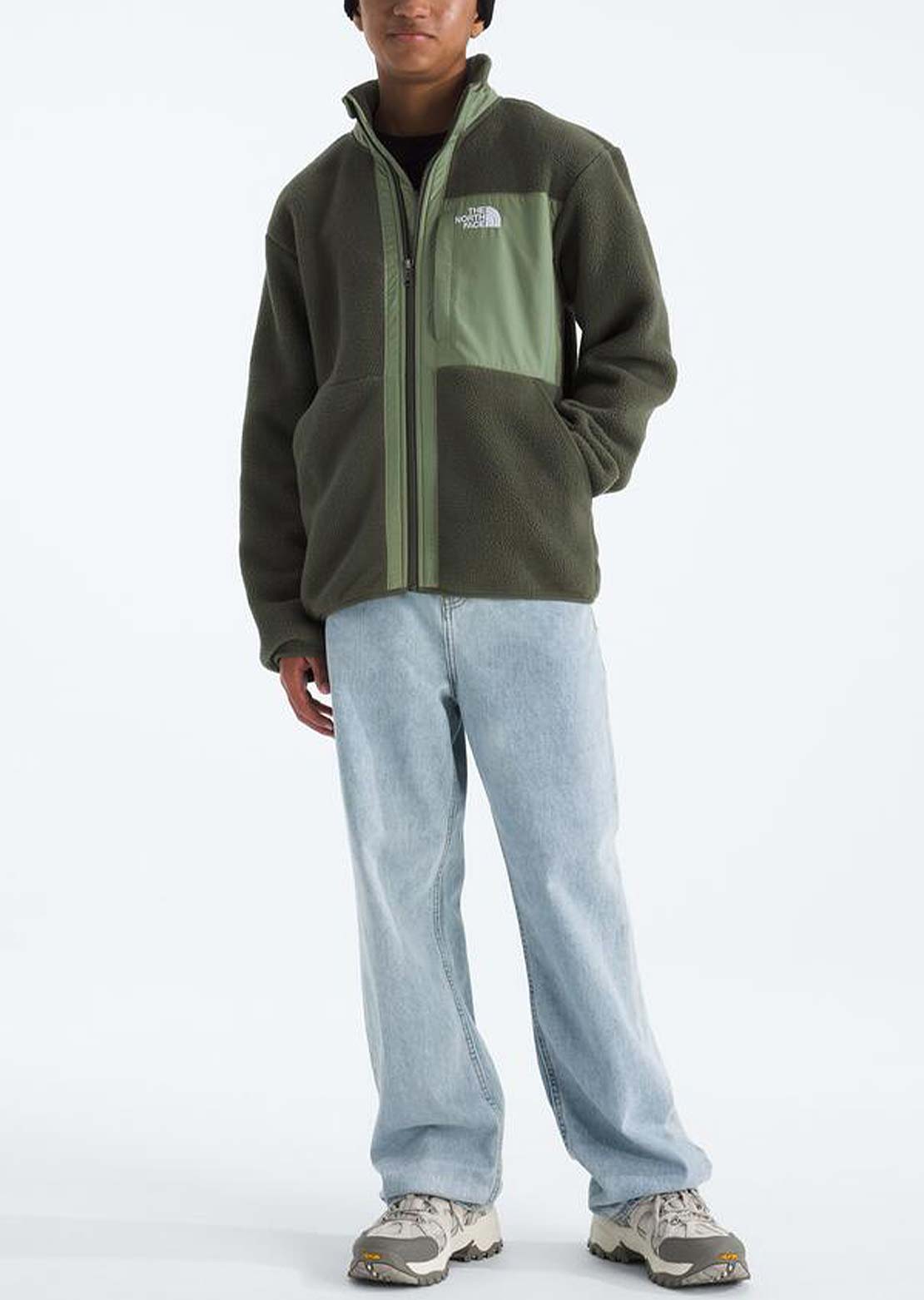 The North Face Junior Yumiori Full Zip Jacket New Taupe Green/Bark Mist