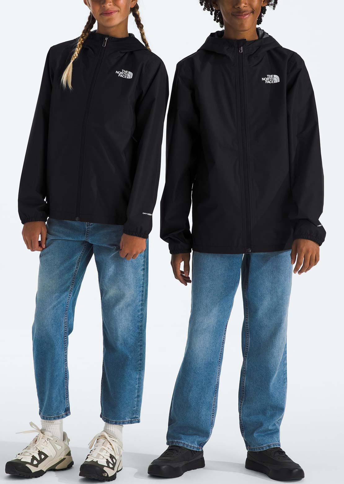 The North Face Junior Zipline Rain Jacket TNF Black