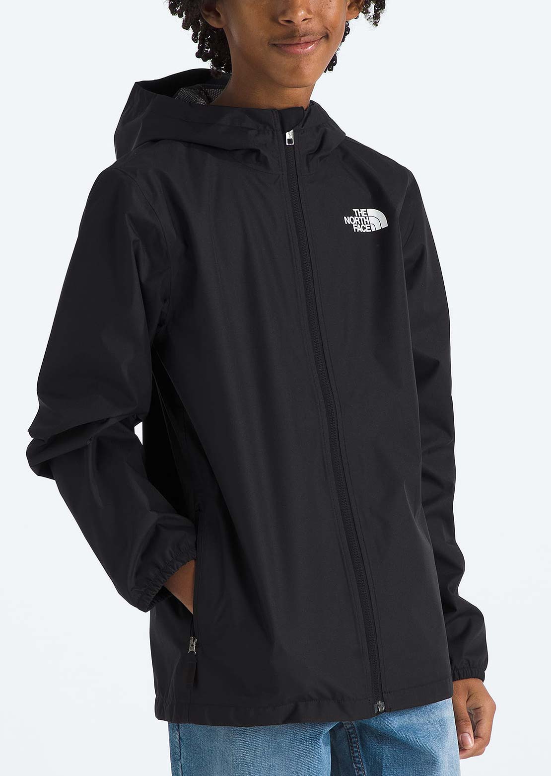 The North Face Junior Zipline Rain Jacket TNF Black